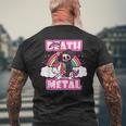 Death Metal Grim Reaper ピンクユニコーン ファニーヘビーメタル メンズTシャツ バックプリント 高齢者への贈り物