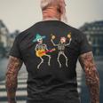 Dia De Los Muertos スケルトン ダンシング スカル 死者の日 メンズTシャツ バックプリント 高齢者への贈り物