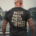 Dibs On The Bass Player ギターミュージシャン メンズTシャツ バックプリント 高齢者への贈り物