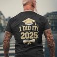 I Did It Graduate 2025 2025年卒業クラス メンズTシャツ バックプリント 高齢者への贈り物
