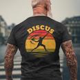 Discus ヴィンテージサンセット メンズTシャツ バックプリント 高齢者への贈り物