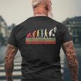 Divertente Barbecue Barbecue Papà Evoluzione Uomointage Retrò T-shirt da uomo con stampa posteriore Regalos para ancianos