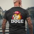 Doge Trump Hodl Cryptocurrency メンズTシャツ バックプリント 高齢者への贈り物