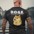 Doge政府効率省 メンズTシャツ バックプリント 高齢者への贈り物