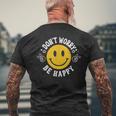 Don't Worry We Be Happymile Face レトロ グルービー 70年代 メンズTシャツ バックプリント 高齢者への贈り物