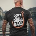 Don’T Be A Dumb Bass Fishing Lover メンズTシャツ バックプリント 高齢者への贈り物