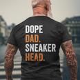 Dope Dad Sneaker Head Gag Father's Day Men's T-shirt Back Print Gifts for Old Men
