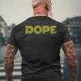 Dope 男女兼用 メンズTシャツ バックプリント 高齢者への贈り物