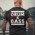 Drum And Bass Rum And Ass メンズTシャツ バックプリント 高齢者への贈り物
