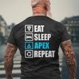 Eatleep Apex リピートシャツ 面白いモチベーションギフト メンズTシャツ バックプリント 高齢者への贈り物