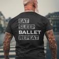 Eatleep Ballett Repeat メンズTシャツ バックプリント 高齢者への贈り物