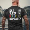 Eatleepolve Repeat キューブゲーム ルービックtシャツ メンズTシャツ バックプリント 高齢者への贈り物