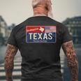 Enjoy Wear Cool Texas Wildintage Texas Usa メンズTシャツ バックプリント 高齢者への贈り物