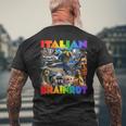 Every Italian Brainrot Meme Italian Brainrotコレクション メンズTシャツ バックプリント 高齢者への贈り物