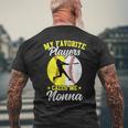 My Favorite Baseball Softball Players Calls Me Nonna Men's T-shirt Back Print Gifts for Old Men
