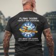 Flying Tigers カーティス P-40B ウォーホーク 第二次世界大戦 飛行機 メンズTシャツ バックプリント 高齢者への贈り物