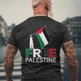 Free Palestine パレスチナ国旗 フリーガザtシャツ メンズTシャツ バックプリント 高齢者への贈り物