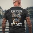 Frenchie Daddyフレンチー パパ 父の日 フレンチブルドッグ メンズTシャツ バックプリント 高齢者への贈り物