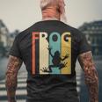 Frog カエル 動物 メンズTシャツ バックプリント 高齢者への贈り物