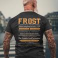 Frost Completely Unexplainable Notices Everything But Won’T Say It Name Men's T-shirt Back Print Gifts for Old Men