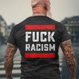 Fuck Racism 反人種差別者 メンズTシャツ バックプリント 高齢者への贈り物