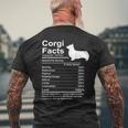 Corgi Facts 栄養ギフト カーディガン ペンブローク メンズTシャツ バックプリント 高齢者への贈り物