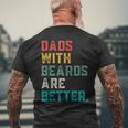 Fathers Day Dad Jokes Daddy Humor Dads With Beard Papa Men's T-shirt Back Print Gifts for Old Men