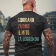 Italian First Name Giordano メンズTシャツ バックプリント 高齢者への贈り物