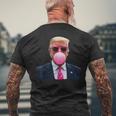 Pop Trump Pink Bubble Gumintage Trump Pink Glasses メンズTシャツ バックプリント 高齢者への贈り物