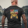 Futureideo Game Developer Gamer Coding Tech Geek メンズTシャツ バックプリント 高齢者への贈り物