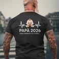 Futuro Papà 2026 Loading Regali Divertente Per Papa Padre T-shirt da uomo con stampa posteriore Regalos para ancianos