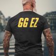 Gg Ez Ggez Good Game Easy Over Ow Fps おもしろゲーミングウォッチ Ow2 メンズTシャツ バックプリント 高齢者への贈り物