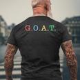 Goat Greatest Of All Time レインボーオールインチャンピオンtシャツ メンズTシャツ バックプリント 高齢者への贈り物