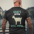 Goats Are Mypirit 動物ヤギ メンズTシャツ バックプリント 高齢者への贈り物