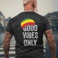 Goodibes Only レゲエ 帽子 レゲエ ラスタファリ ジャマイカ メンズTシャツ バックプリント 高齢者への贈り物