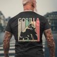 Gorilla ゴリラ メンズTシャツ バックプリント 高齢者への贈り物