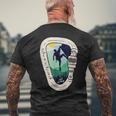 Gravity Is A Myth カラビナ ロッククライミング 山登り メンズTシャツ バックプリント 高齢者への贈り物