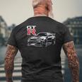 Gt R 34 レーシング ドラグ ドリフト Jdm Japan ストリートスポーツカー メンズTシャツ バックプリント 高齢者への贈り物