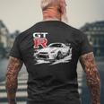 Gt R 35 Jdm ストリートレーシング ドラッグ ドリフト スポーツカー メンズTシャツ バックプリント 高齢者への贈り物