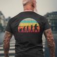 Guitar Retrointage Guitarist Evolution Musician T-Shirt mit Rückendruck Geschenke für alte Männer