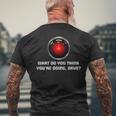 Hal 9000 ヴィンテージ 人工知能 メンズTシャツ バックプリント 高齢者への贈り物