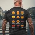 Ham Burgers Hamhamham Burburbur ハンバーガー大学 メンズTシャツ バックプリント 高齢者への贈り物