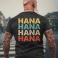 Hana 花 メンズTシャツ バックプリント 高齢者への贈り物
