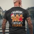 Hangin With My Cookie シャツ メンズ レディース ジンジャーブレッド クリスマス メンズTシャツ バックプリント 高齢者への贈り物