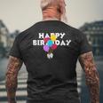 Happy Birthdayお誕生日おめでとう お誕生日おめでとう メンズTシャツ バックプリント 高齢者への贈り物