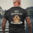 Happy Groundhog Day 2025 メンズ レディース キッズ メンズTシャツ バックプリント 高齢者への贈り物
