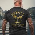 Hawaii Est 1959 ヤシの木 サーフ サーファー マウイ アロハ ハワイアン メンズTシャツ バックプリント 高齢者への贈り物