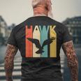 Hawk 鷹 動物 メンズTシャツ バックプリント 高齢者への贈り物