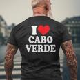 Heart Caboerde Pride T-shirt imprimé au dos Cadeaux pour les vieillards