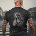 Holy Mary 神の聖母マリア 携帯電話ケース メンズTシャツ バックプリント 高齢者への贈り物